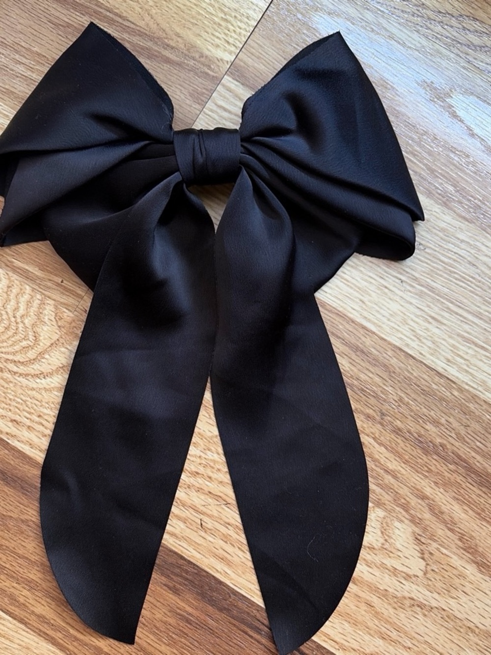 a new day Black Satin Bow Hair Clip